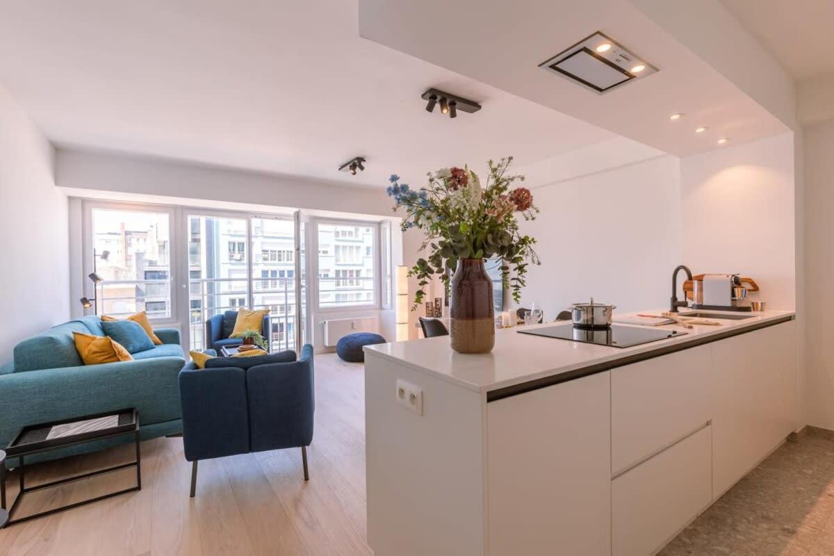 Huswell - Lovely Apartment With Lateral Sea View And Parking Ostenda Esterno foto